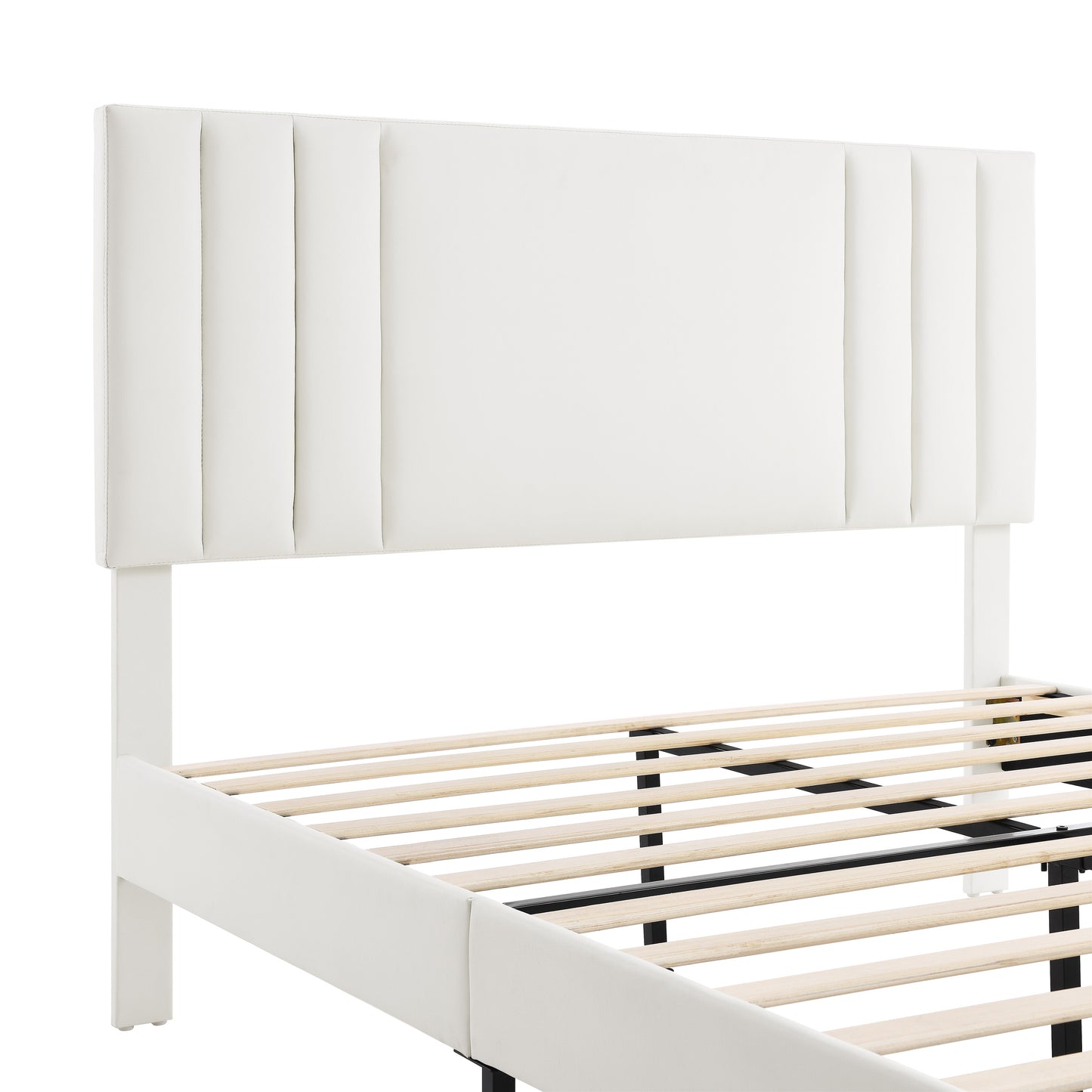CAFORKP Storage Bed Frame, Premium Solid Wood Build, Ultra-Sturdy Foundation, Effortless Assembly, No Box Spring Needed, Modern Black