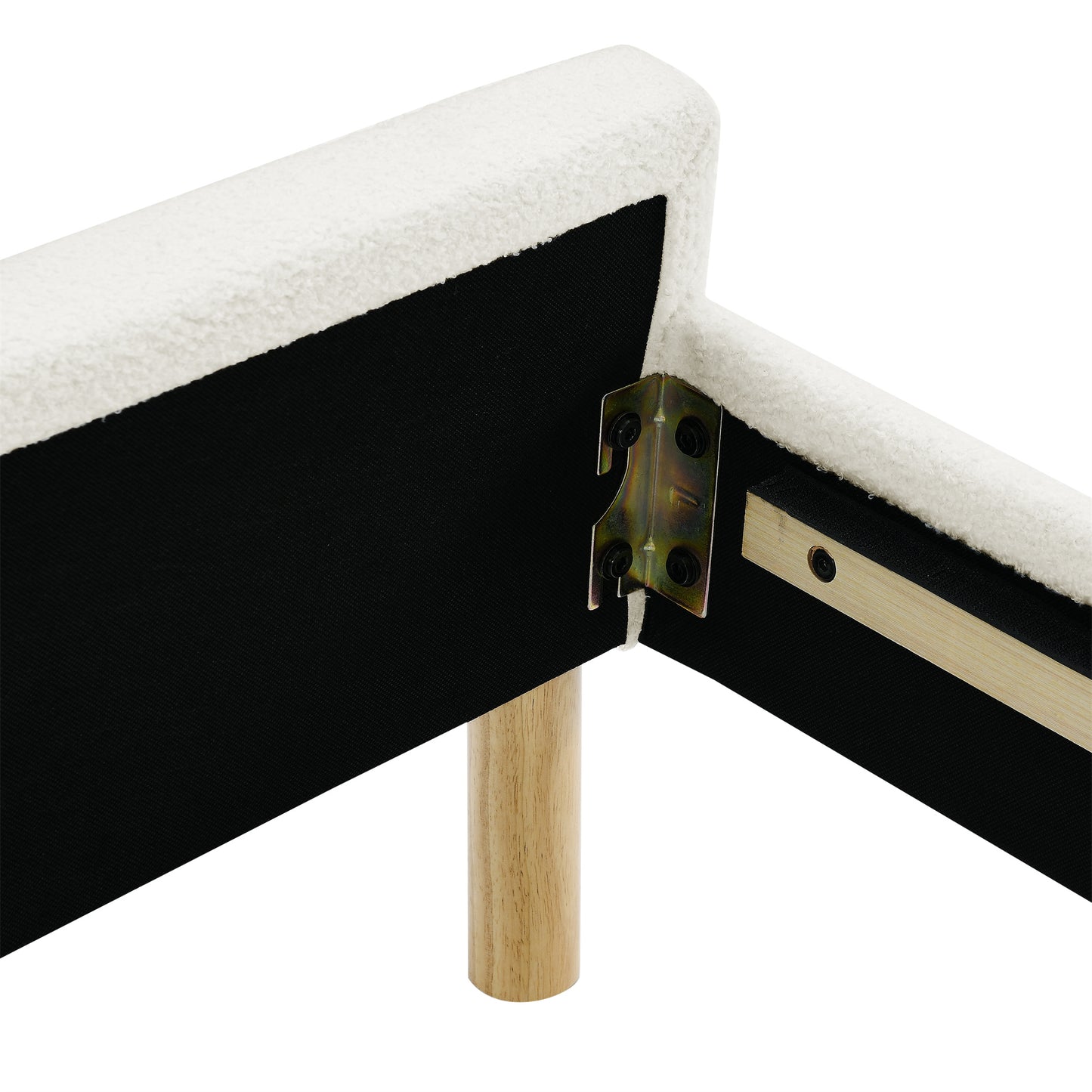 CAFORK Platform Bed Frame with Storage,Solid Wood Construction, Strong Support, Simple Setup, Box Spring Optional