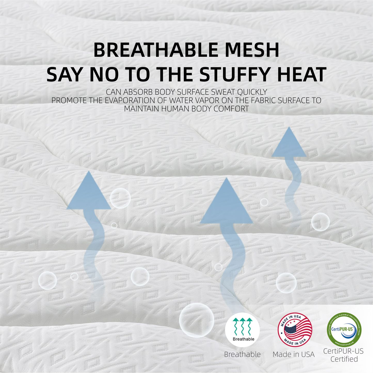 CAFORKP 10" Full Tight Top Cooling Gel Memory Foam Mattress, Pressure Relieving