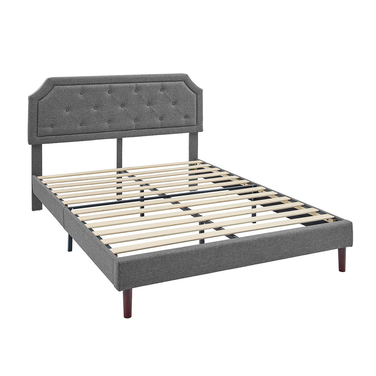 CAFORKP Twin Size Platform Bed Frame – Solid Wood Construction, Hidden Storage Space, Strong Support, Quick Assembly, No Box Spring