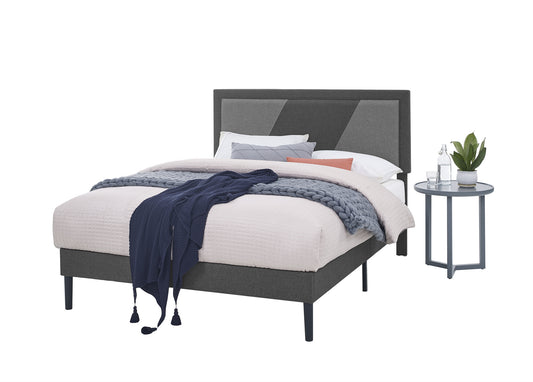 Solid Wood Bed Frame,Full Size Bed Frame with Storage Space,Heavy Duty Sturdy Mattress Foundation,Easy Assembly,No Box Spring Needed, Black,Full