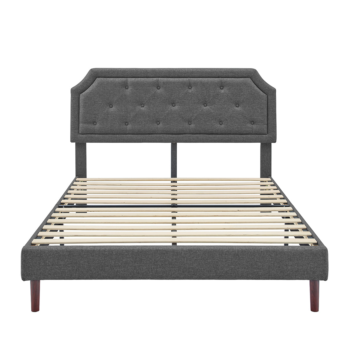 CAFORKP Twin Size Platform Bed Frame – Solid Wood Construction, Hidden Storage Space, Strong Support, Quick Assembly, No Box Spring