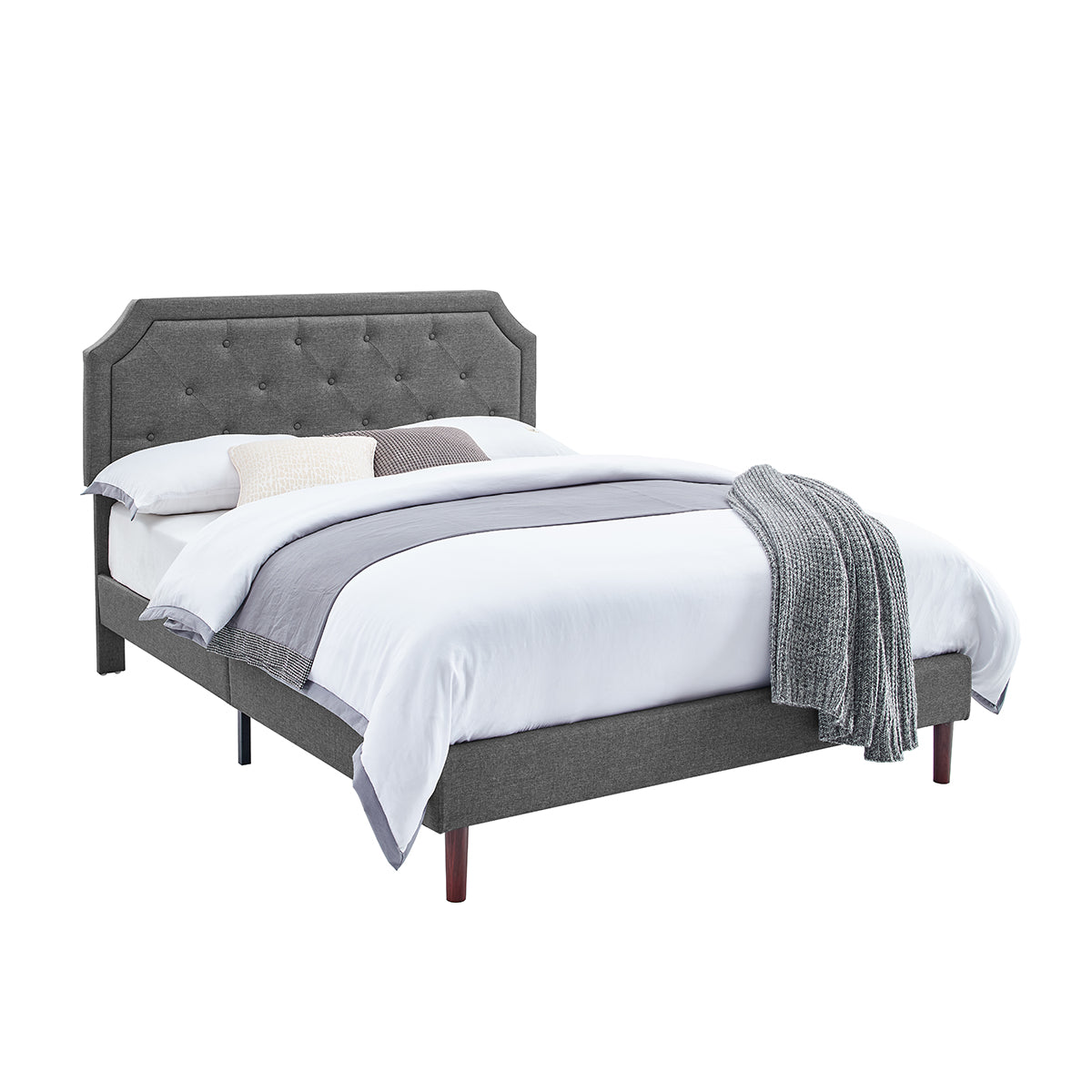 CAFORKP Twin Size Platform Bed Frame – Solid Wood Construction, Hidden Storage Space, Strong Support, Quick Assembly, No Box Spring