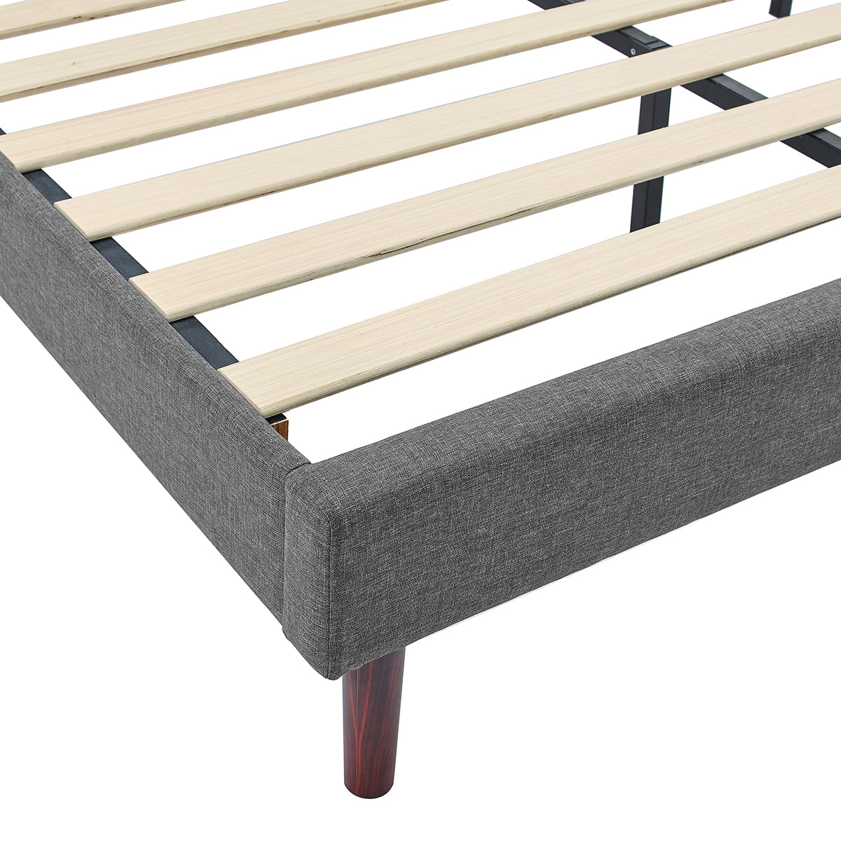 CAFORKP Twin Size Platform Bed Frame – Solid Wood Construction, Hidden Storage Space, Strong Support, Quick Assembly, No Box Spring