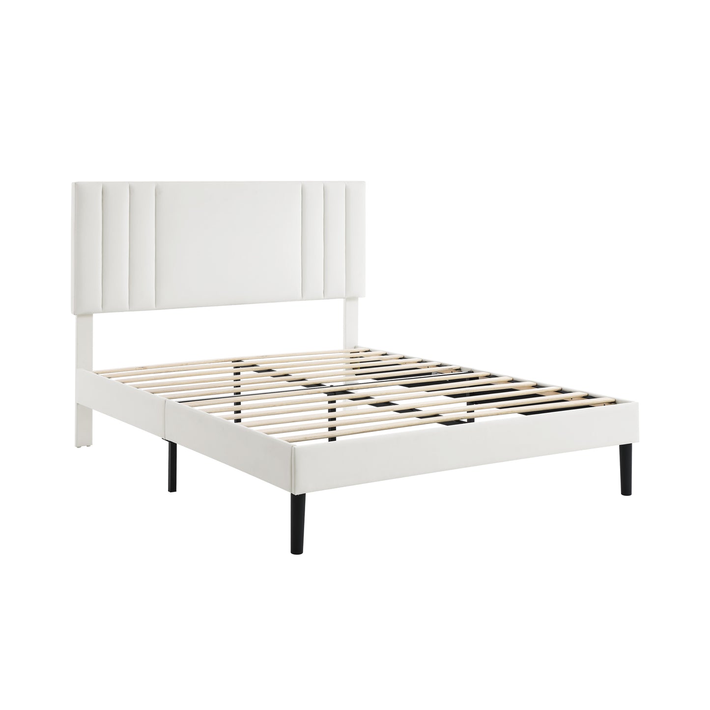 CAFORKP Storage Bed Frame, Premium Solid Wood Build, Ultra-Sturdy Foundation, Effortless Assembly, No Box Spring Needed, Modern Black
