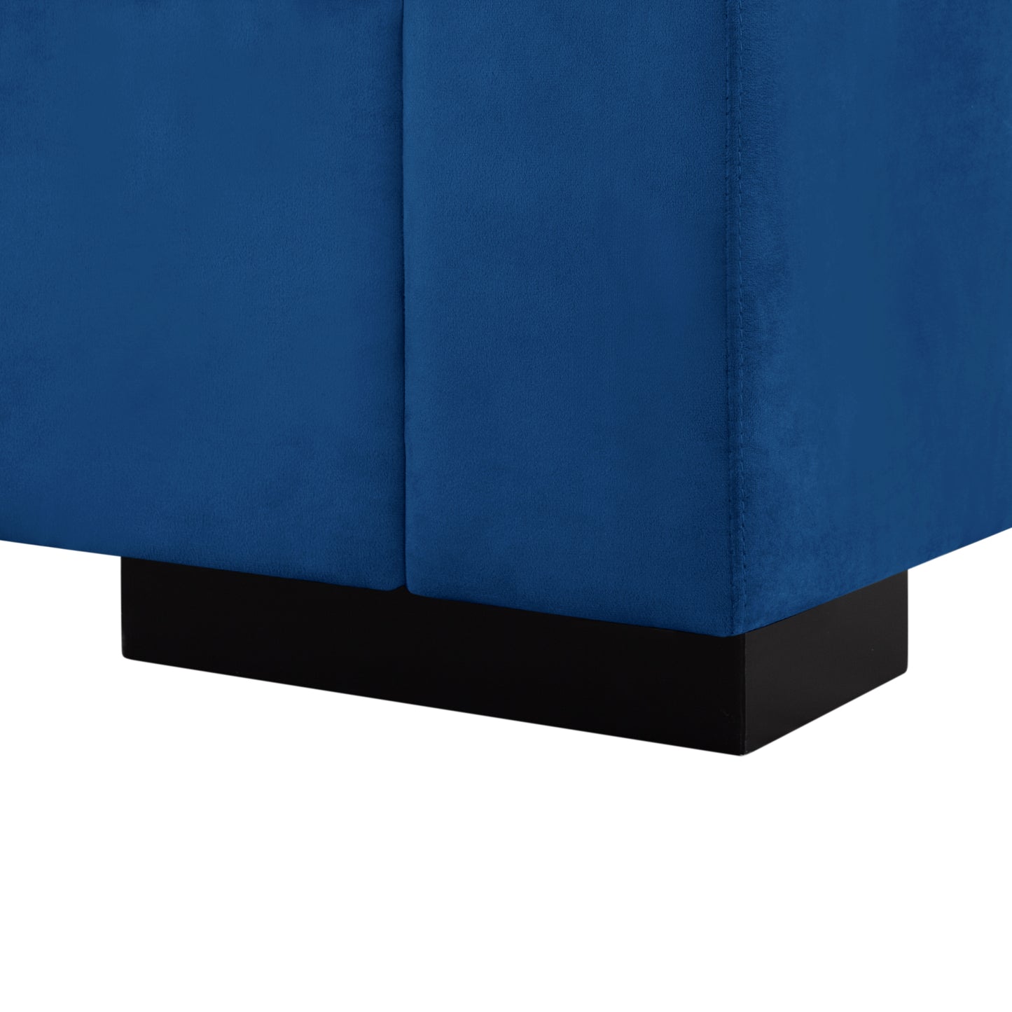 CAFORKP 117.7” Upholstered Sectional Sofa, Modular Design, Deep Cushions,Blue