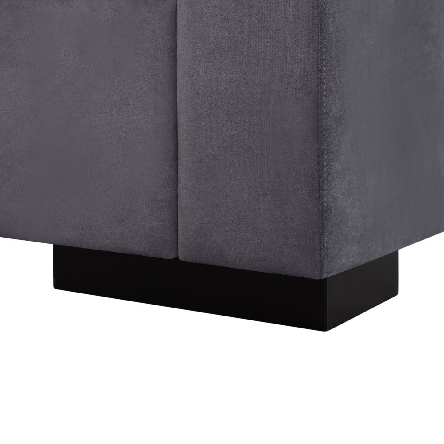 CAFORKP 117.7” Upholstered Sectional Sofa, Modular Design, Deep Cushions,Deep Gray