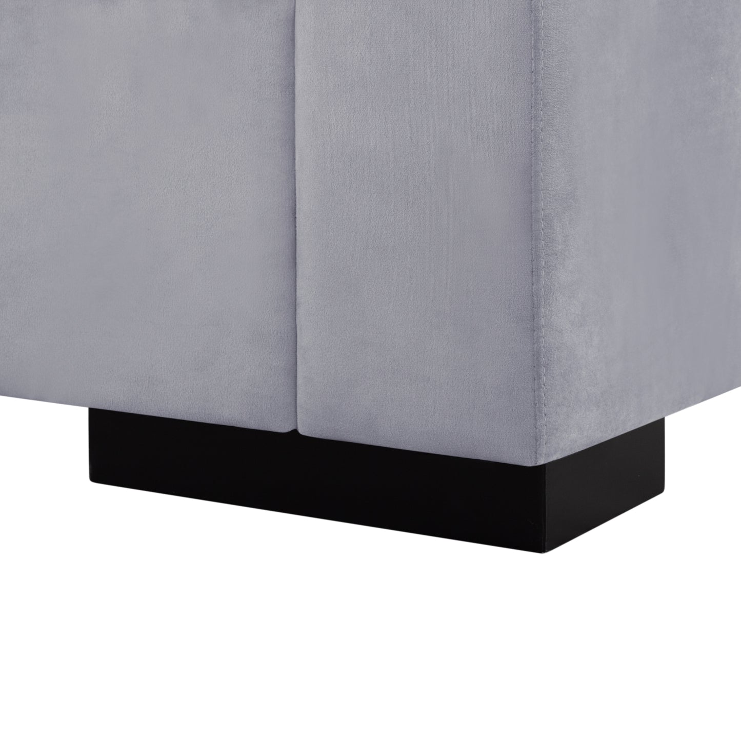 CAFORKP 117.7” Upholstered Sectional Sofa, Modular Design, Deep Cushions,Gray