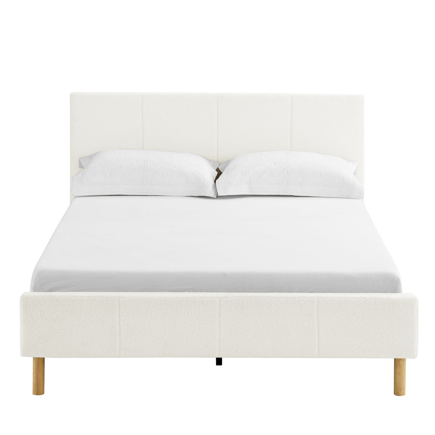 CAFORK Platform Bed Frame with Storage,Solid Wood Construction, Strong Support, Simple Setup, Box Spring Optional