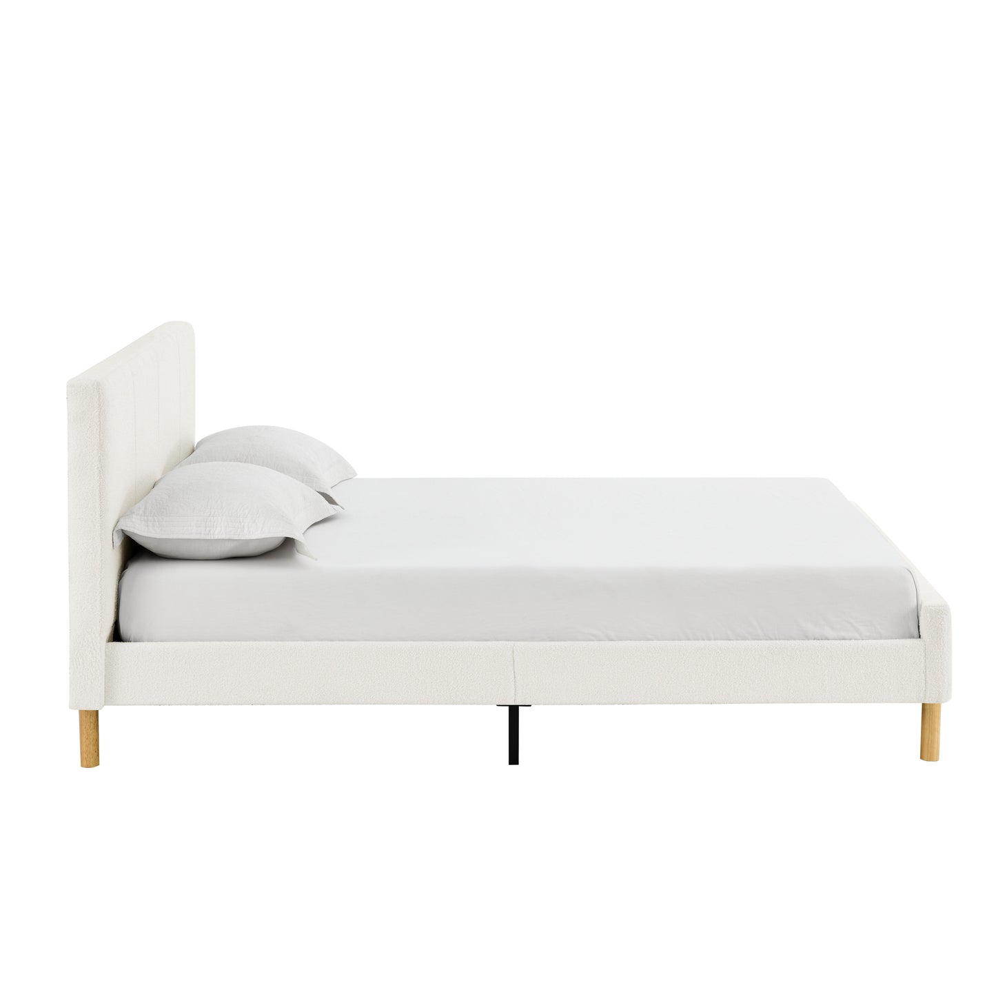 CAFORK Platform Bed Frame with Storage,Solid Wood Construction, Strong Support, Simple Setup, Box Spring Optional