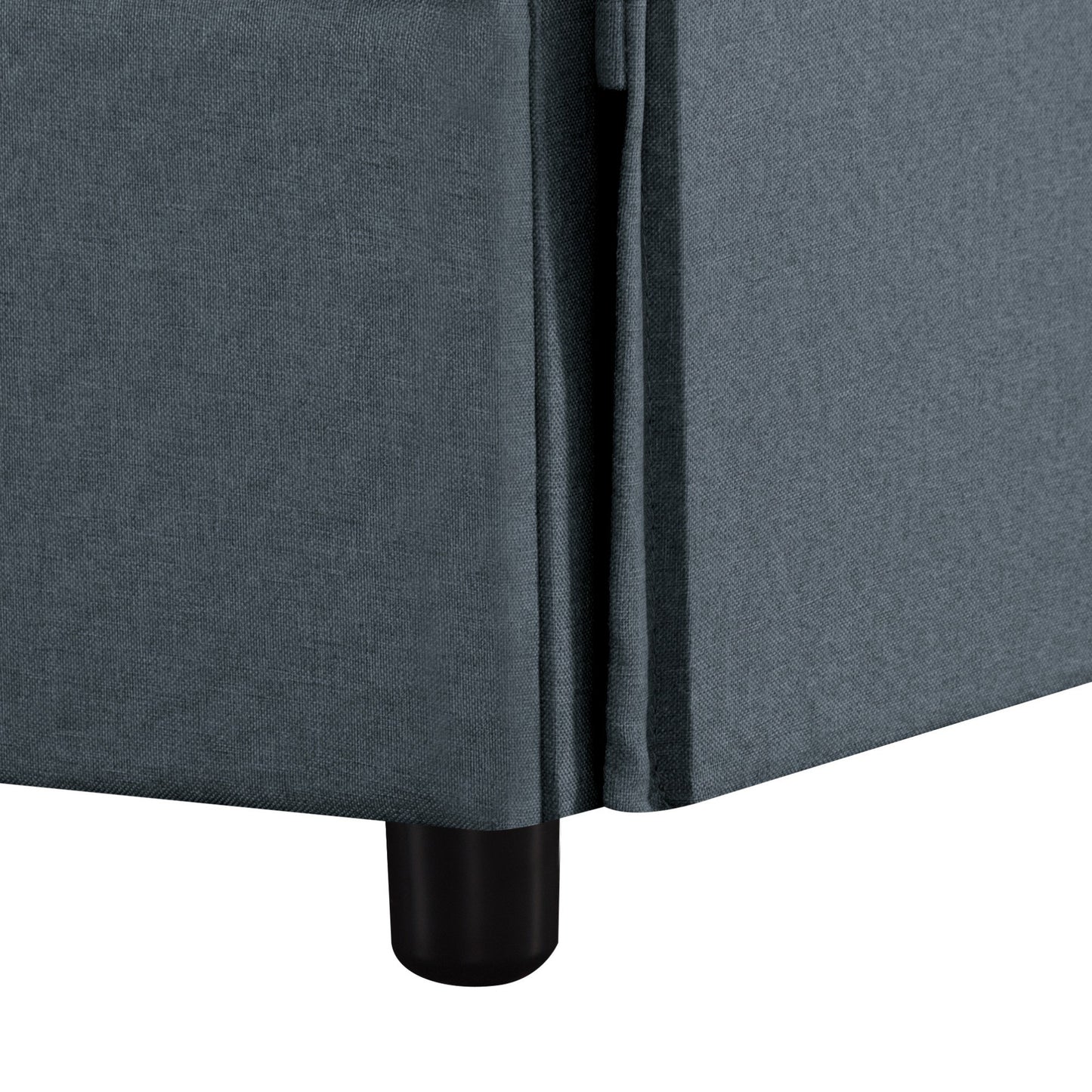 CAFORKP 93.7” Sectional Sofa with ottoman, this modern style,Gray